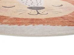 Hot Alfombra interior redonda - enfant lion - caldera - diam.120 cm - CANDY Cobrizo