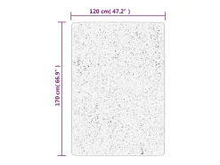 New Alfombra ISTAN de pelo largo, aspecto antracita brillante, 120x170 cm Gris