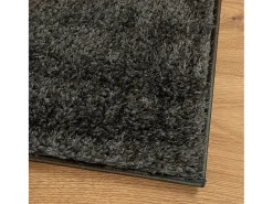 New Alfombra ISTAN de pelo largo, aspecto antracita brillante, 120x170 cm Gris