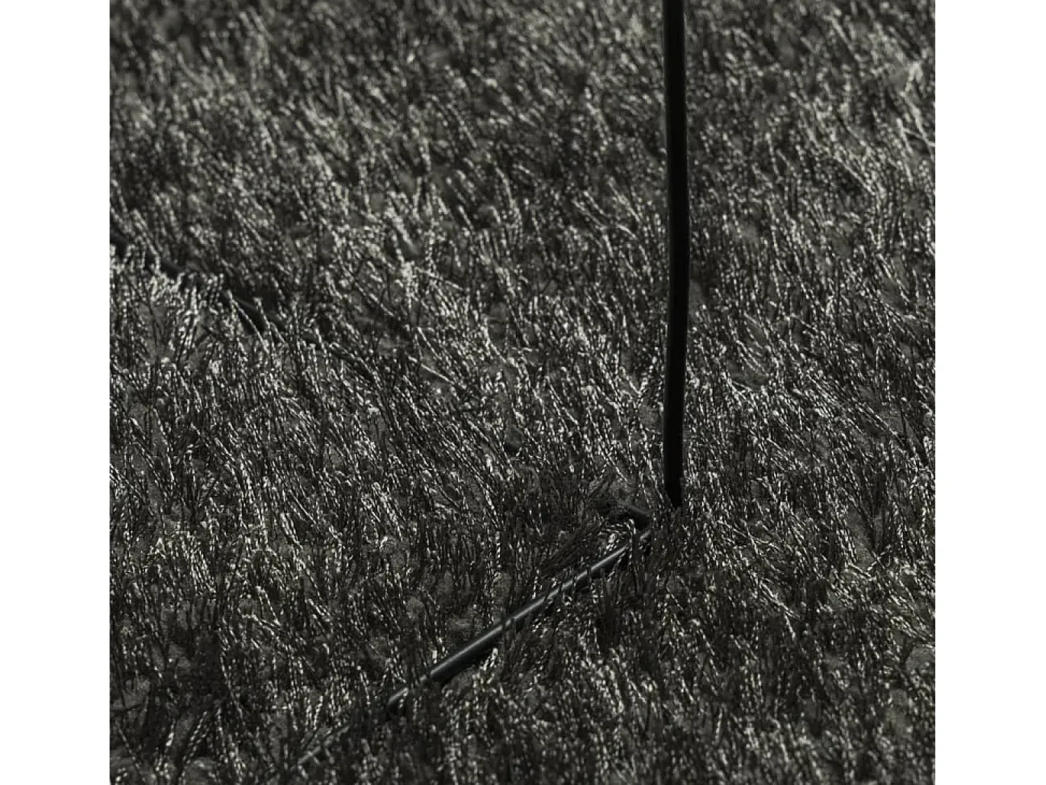 New Alfombra ISTAN de pelo largo, aspecto antracita brillante, 120x170 cm Gris