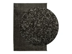 New Alfombra ISTAN de pelo largo, aspecto antracita brillante, 120x170 cm Gris