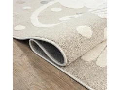Alfombra Jungle Kids Habitación Infantil 3D Resistente - Beige - 200x290 cm