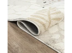 Alfombra Jungle Kids Habitación Infantil 3D Resistente - Crema - 160x230 cm