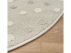 Alfombra Jungle Kids Habitación Infantil 3D Resistente - Beige - 120 cm Redonda