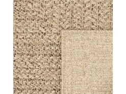 Hot the carpet Alfombra Kansas Exterior Interior Aspecto Yute Resistente intemperie liso - Naturaleza - 240 x 340 cm Color natural claro