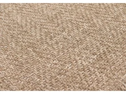 the carpet Alfombra De Exterior|Alfombra Redonda^Alfombra Kansas Exterior Interior Aspecto Yute básico Resistente intemperie - Naturaleza - 120 cm, redondo Color natural claro