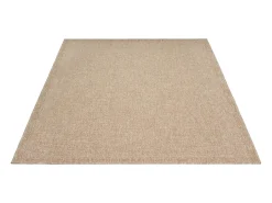 Alfombra Kansas Exterior Interior Aspecto Yute básico Resistente intemperie - Naturaleza - 80 x 150 cm