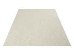 Hot the carpet Alfombra Kansas Exterior Interior Aspecto Yute Resistente intemperie - - 60 x 180 cm Crema