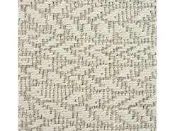 the carpet Alfombra Kansas Exterior Interior Aspecto Yute Resistente intemperie - - 160 cm, redondo Crema
