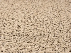the carpet Alfombra Kansas Exterior Interior Aspecto Yute Resistente intemperie - Naturaleza - 140 x 200 cm Color natural claro