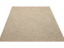 the carpet Alfombra Kansas Exterior Interior Aspecto Yute Resistente intemperie - Naturaleza - 140 x 200 cm Color natural claro