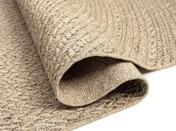 the carpet Alfombra Kansas Exterior Interior Aspecto Yute Resistente intemperie - Naturaleza - 140 x 200 cm Color natural claro