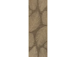 Alfombra Kansas Exterior Interior Aspecto Yute Palma Resistente intemperie - Naturaleza - 80 x 250 cm