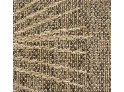 Alfombra Kansas Exterior Interior Aspecto Yute Palma Resistente intemperie - Naturaleza - 80 x 250 cm