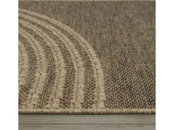 Alfombra Kansas Exterior Interior Aspecto Yute diseño Resistente intemperie - Naturaleza - 240 x 340 cm