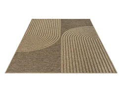 Alfombra Kansas Exterior Interior Aspecto Yute diseño Resistente intemperie - Naturaleza - 240 x 340 cm