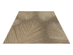 Alfombra Kansas Exterior Interior Aspecto Yute Palma Resistente intemperie - Naturaleza - 60 x 90 cm