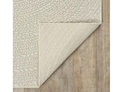 Clearance the carpet Alfombra Kansas Exterior Interior Aspecto Yute Resistente intemperie - - 120 cm, redondo Crema