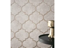the carpet Alfombra De Salón^Alfombra Knight 3D Brillante Marroquí Diseño, , 240 x 340 cm Beige