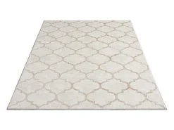 the carpet Alfombra De Salón^Alfombra Knight 3D Brillante Marroquí Diseño, , 240 x 340 cm Beige