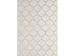 the carpet Alfombra De Salón^Alfombra Knight 3D Brillante Marroquí Diseño, , 240 x 340 cm Beige