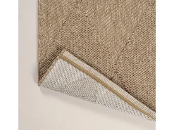 the carpet Alfombra De Exterior^Alfombra Kos exterior moderna rombos, Naturaleza, 240 x 340 cm Beige