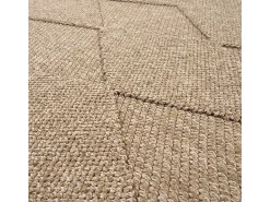 the carpet Alfombra De Exterior^Alfombra Kos exterior moderna rombos, Naturaleza, 200 x 280 cm Beige