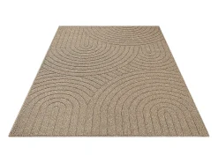 the carpet Alfombra De Exterior^Alfombra Kos exterior moderna arcos, Naturaleza, 240 x 340 cm Beige