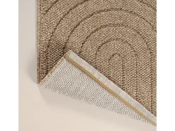 the carpet Alfombra De Exterior^Alfombra Kos exterior moderna arcos, Naturaleza, 80 x 250 cm Beige
