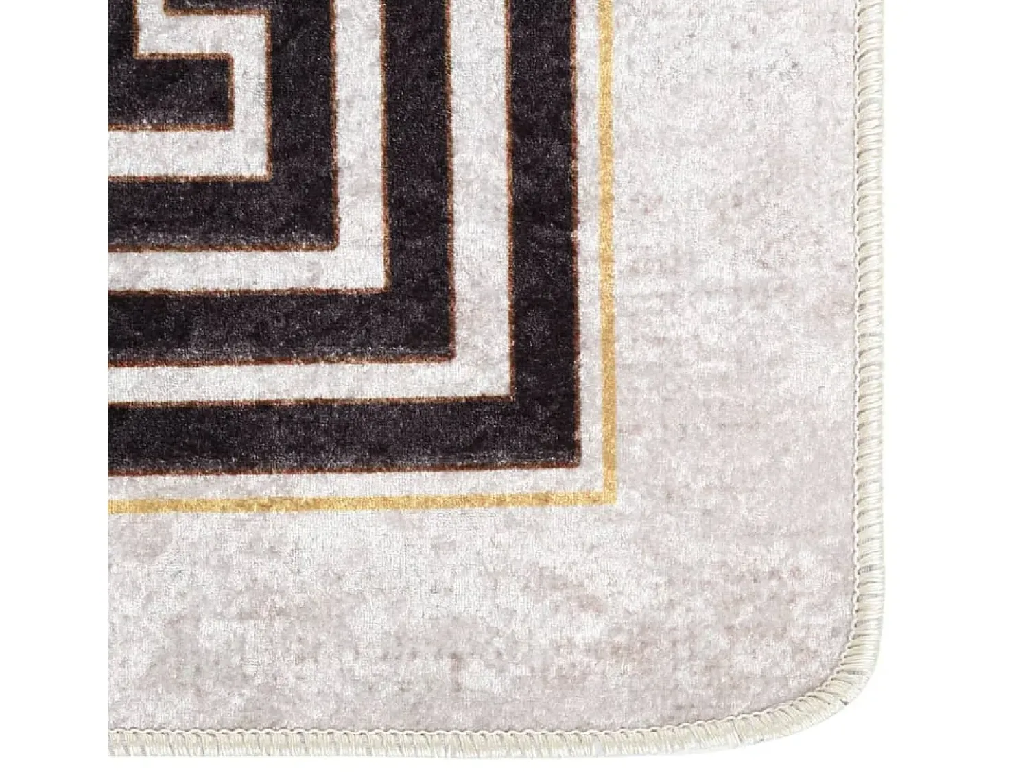 Alfombra De Salón^Alfombra lavable antideslizante claro 190x300 cm ES36481 Beige