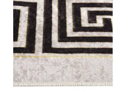 Alfombra De Salón^Alfombra lavable antideslizante claro 190x300 cm ES36481 Beige