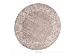 Clearance Clicnbuy Alfombra lavable antideslizante f120 cm Beige