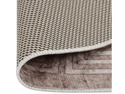 Clearance Clicnbuy Alfombra lavable antideslizante f120 cm Beige
