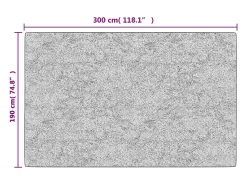 Outlet Clicnbuy Alfombra lavable antideslizante 190x300 cm Multicolor