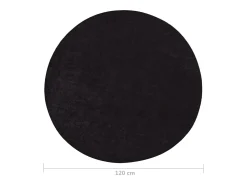 Alfombra lavable antideslizante gris antracita f120 cm