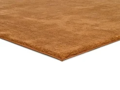 Alfombra lavable antideslizante - liso - cobre - 140 x 200 cm - LOFT