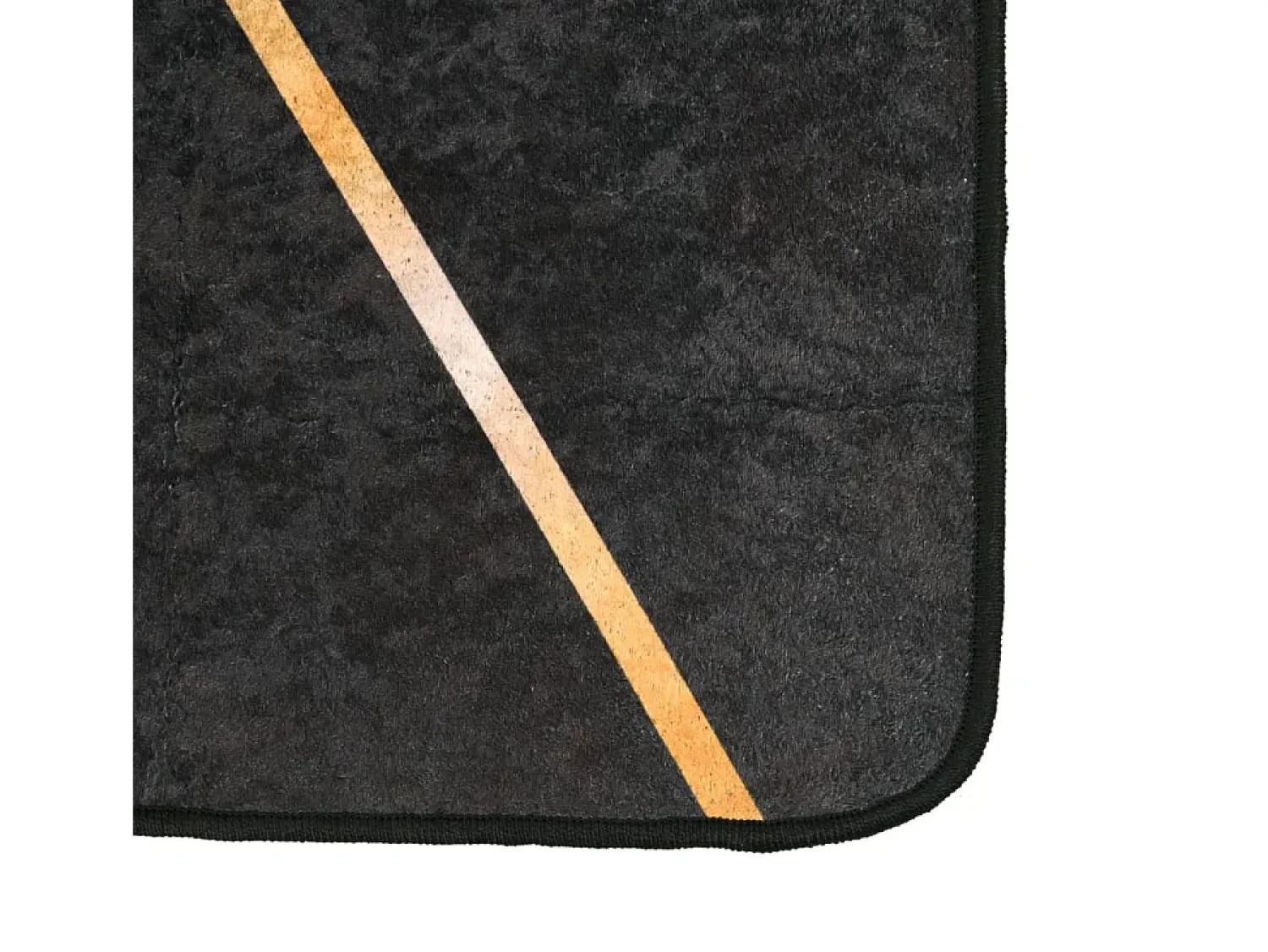 Sale Clicnbuy Alfombra lavable antideslizante negro y dorado 120x180 cm Multicolor