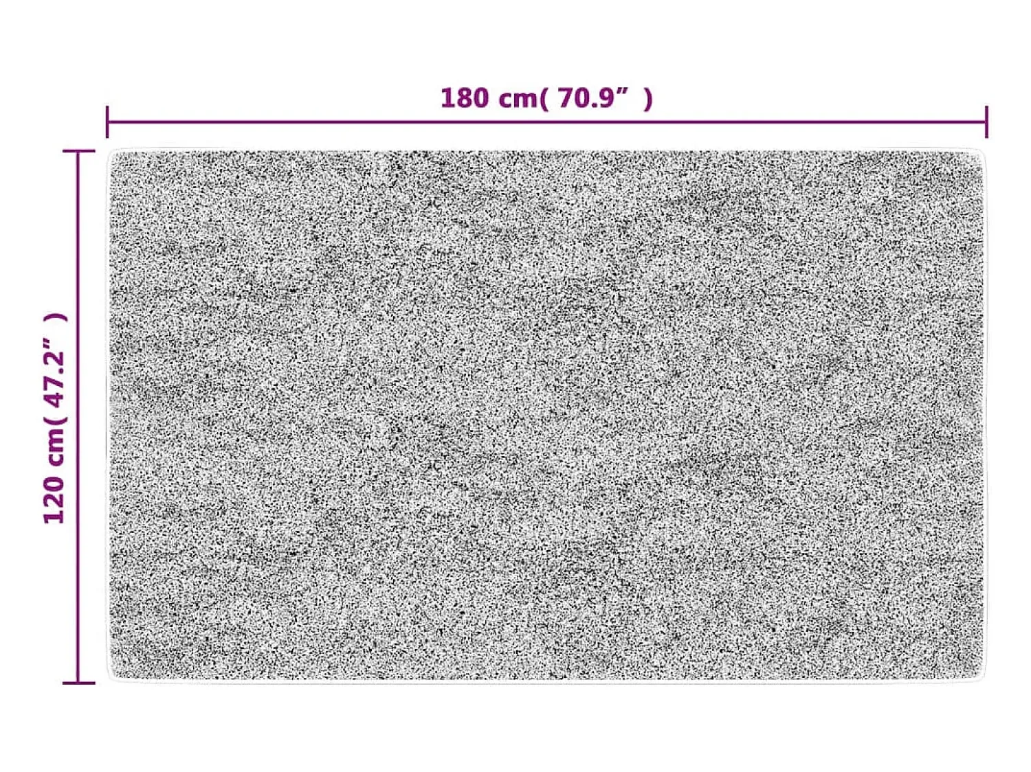 Sale Clicnbuy Alfombra lavable antideslizante negro y dorado 120x180 cm Multicolor