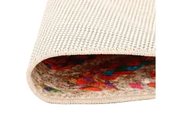 Clicnbuy Alfombra De Salón|Alfombra Redonda^Alfombra lavable antideslizante Ø 120 cm Multicolor