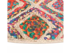 Clicnbuy Alfombra De Salón|Alfombra Redonda^Alfombra lavable antideslizante Ø 120 cm Multicolor