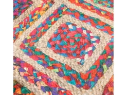 Clicnbuy Alfombra De Salón|Alfombra Redonda^Alfombra lavable antideslizante Ø 120 cm Multicolor