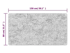 Hot Alfombra lavable antideslizante 80x150 cm claro Beige