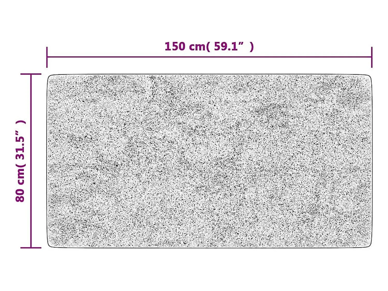 Hot Alfombra lavable antideslizante 80x150 cm claro Beige