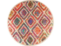 Best Alfombra lavable antideslizante Ø 120 cm ES34413 Multicolor