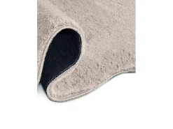 Best Alfombra lavable antideslizante - liso - piedra - 160 x 230 cm - MELLOW Topo