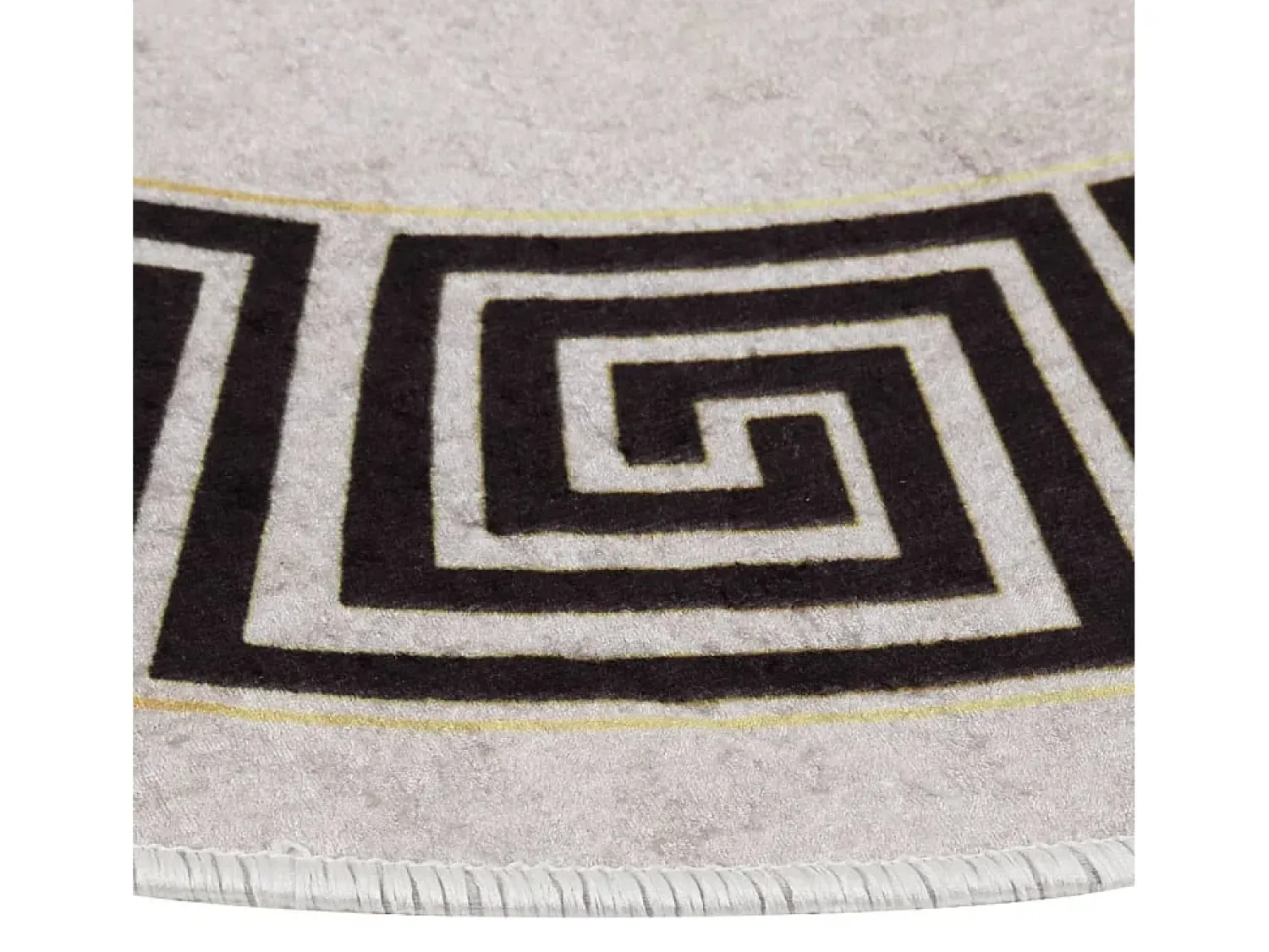 Sale Alfombra lavable antideslizante claro φ120 cm ES26940 Beige