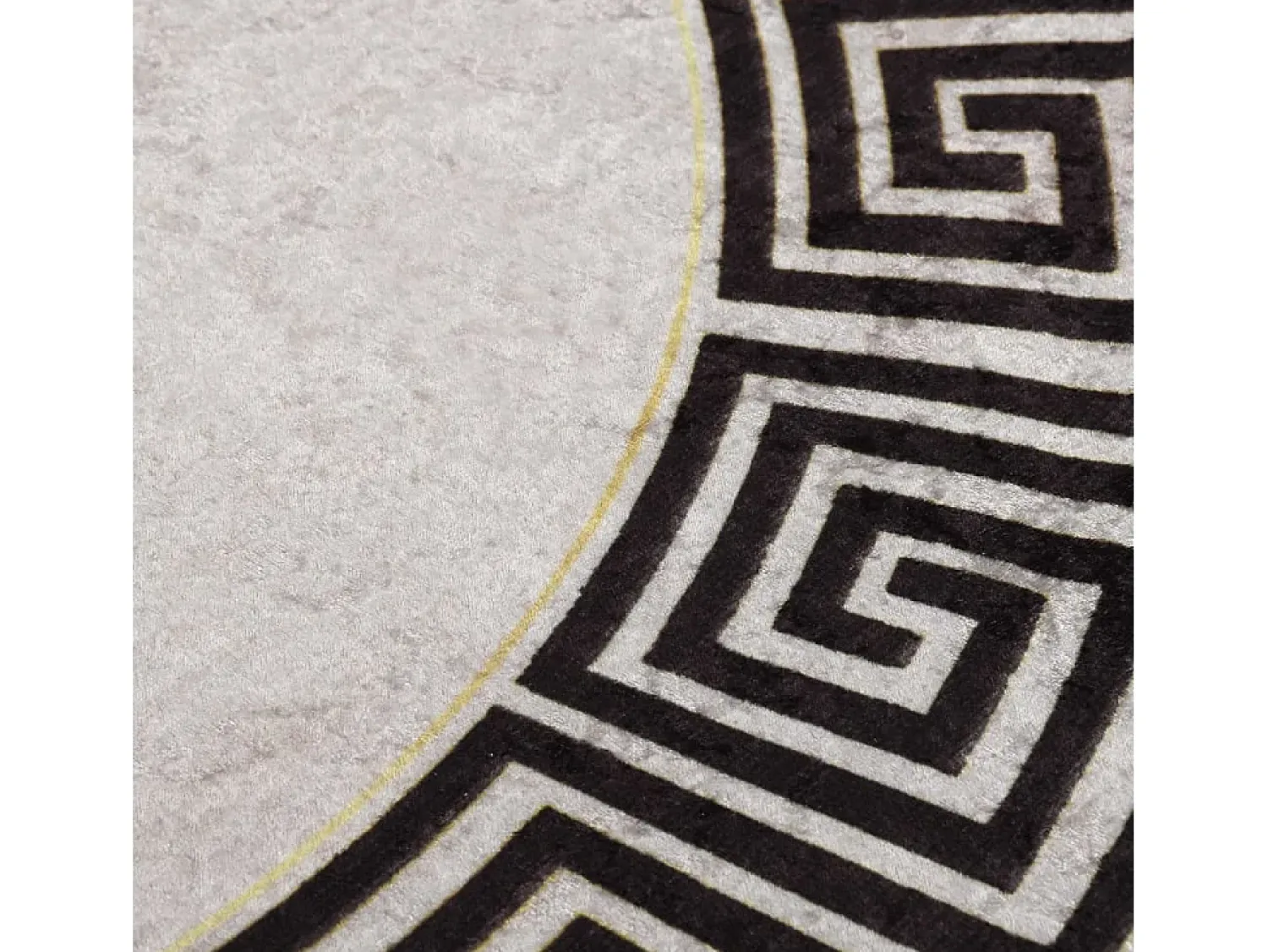 Sale Alfombra lavable antideslizante claro φ120 cm ES26940 Beige