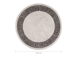 Sale Alfombra lavable antideslizante claro φ120 cm ES26940 Beige
