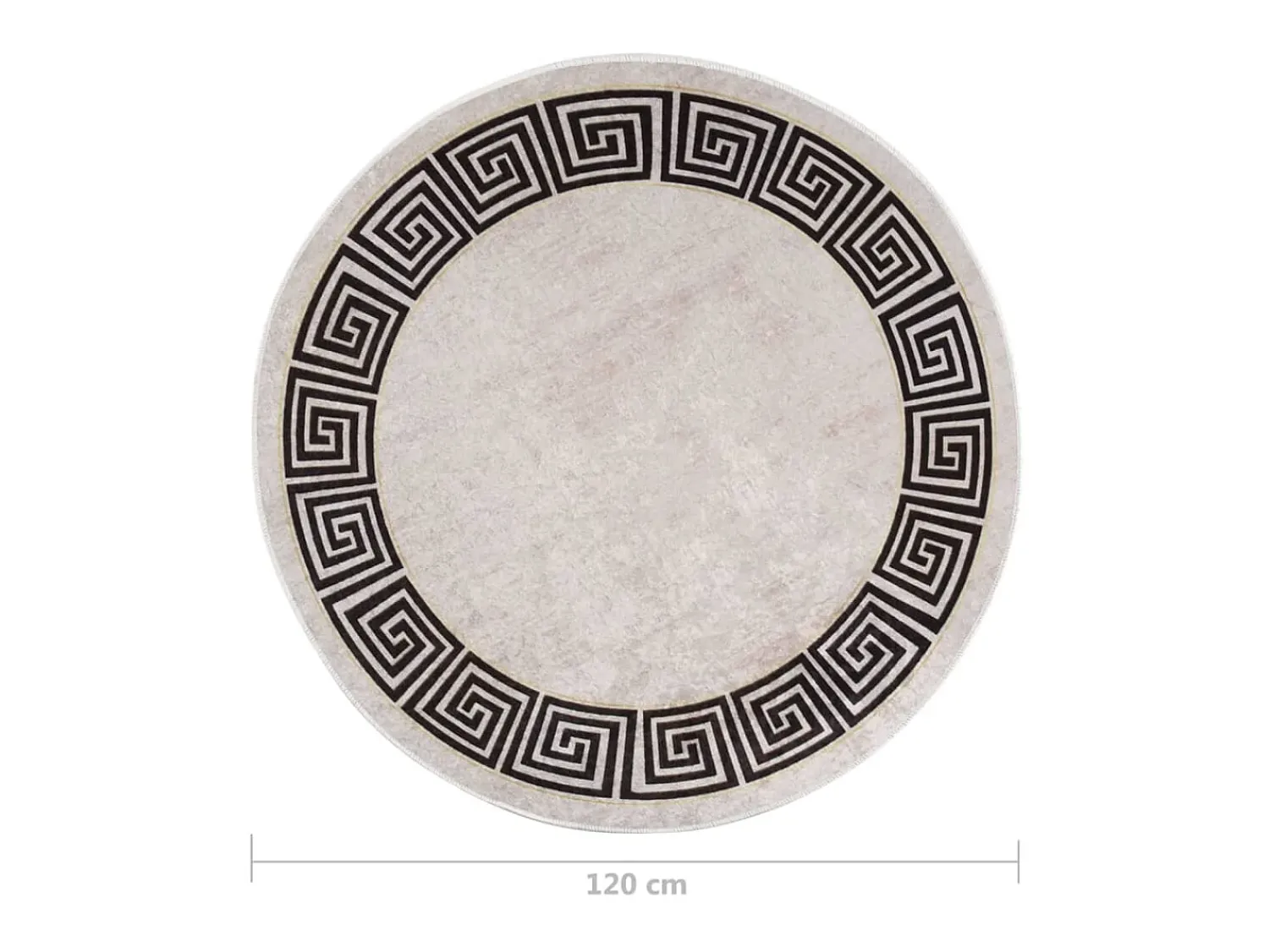 Sale Alfombra lavable antideslizante claro φ120 cm ES26940 Beige
