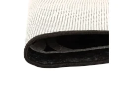 Discount Clicnbuy Alfombra lavable antideslizante negro y blanco Ø 120 cm Multicolor